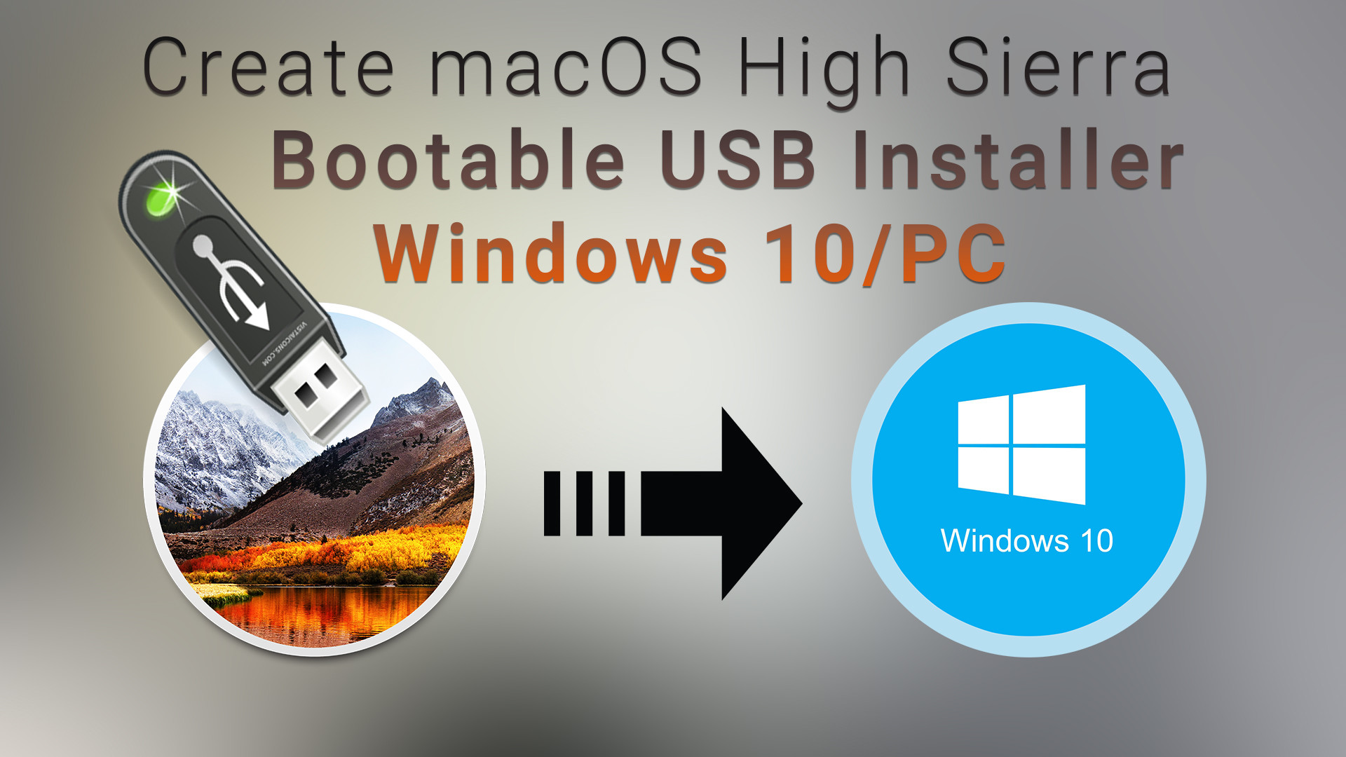 install bootable usb for mac using win10